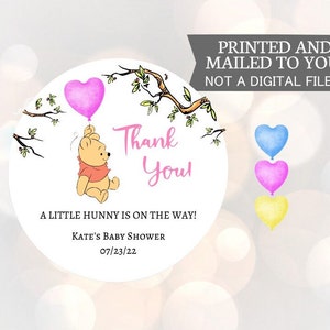 le miel est en route, autocollants, baby shower, anniversaire, faveurs de miel, autocollants classiques Winnie the Pooh Baby, Winnie l’ourson,