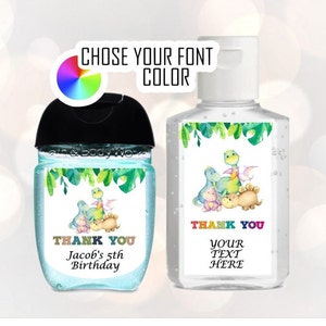 Adesivi per baby shower Safari, disinfettante per le mani, tema animali da safari, wild one party, party animal, zoo animal tag, bomboniere, animali selvatici