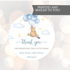 Winnie l'ourson, pour doucher notre petit ours, autocollants, baby shower, anniversaire, cadeaux de Noël, stickers classiques Winnie l'ourson bébé