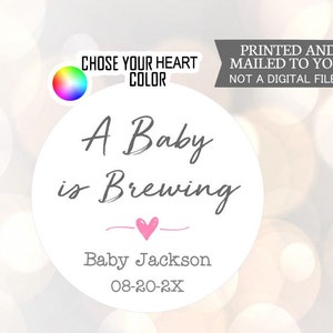 Ein Baby braut Aufkleber, Kaffee, Personalisierte Partyetiketten, Danke Aufkleber, Kaffeebevorzugung, Teebevorzugung, Hochzeitsbevorzugungsetiketten Hochzeit