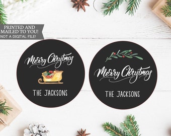 Christmas Stickers Christmas Gift Labels Holiday Labels Holiday Gift Tags Christmas Present Labels Christmas Gift Tags Chalkboard Script