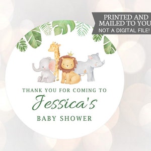 Animali della giungla Baby Shower 1° compleanno, Greenery, Safari Foliage Baby Shower Favor, acquerello giungla