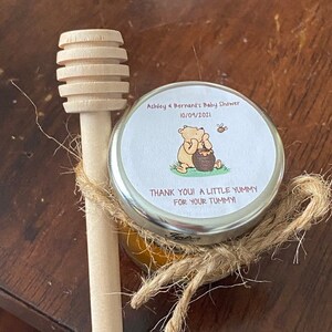 Winnie the Pooh, Yummy For Your Tummy, Stickers, Baby Shower, Birthday, Honey Favors, Classic Winnie the Pooh Baby stickers