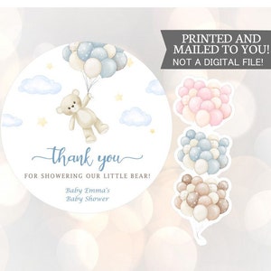 Teddy Bear Baby Shower Favor Labels, Beary Much Sticker Favor Stickers, Custom Personalized Baby Shower,  Baby Shower, Baby Sprinkle