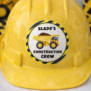Construction Birthday Stickers, Loads of Fun Stickers, Construction Crew Labels, Dump Truck Stickers, Personalized Construction