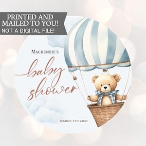 Autocollants de faveur We Can Bearly Wait, étiquettes de faveur de baby shower ours en peluche, garçon de baby shower d'ours en peluche, fille de shower d'ours