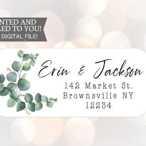 30 Greenery Return Address Labels Stickers Ivy Return Address Etsy
