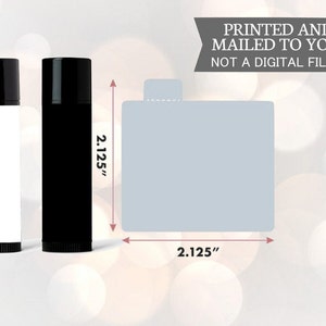 12 Lip Balm Labels Custom