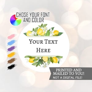 Stickers baby shower thème citron, Stickers Merci, Stickers Shower nuptiale citron verdure, fête d'anniversaire, mariage