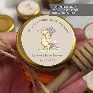 Winnie l'ourson, L'arrivée de HUNNY, Stickers, baby shower, anniversaire, cadeaux de Noël, stickers classique Winnie l'ourson bébé