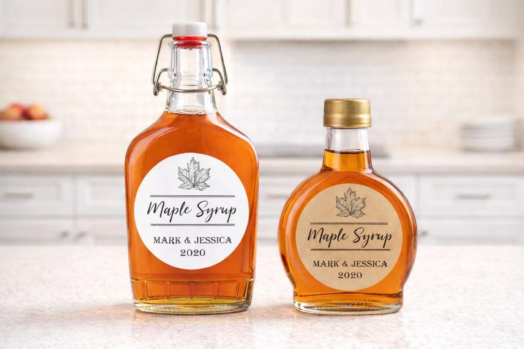 Syrup Labels Maple Syrup Labels, Custom, Syrup Bottle Label, Maple Syrup Stickers - Etsy