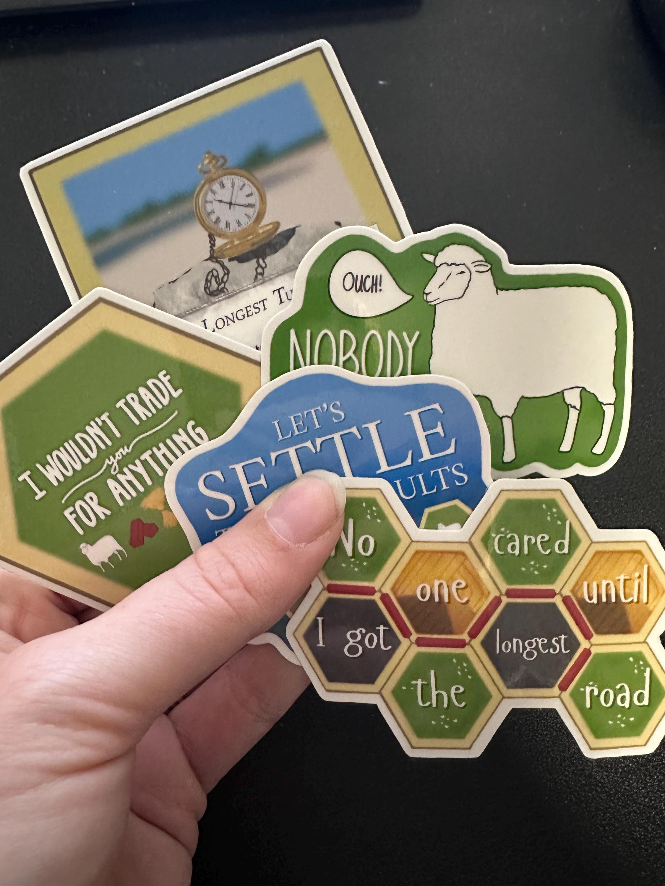 Catan Stickers Bundle | 5 Stickers | Funny Catan Board Game Sticker ...