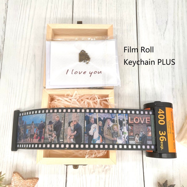 Personalized Film Roll Keychain ,PLUS, Custom Camera Roll Keychain,Photo Gifts,Valentines Day Gift,Birthday, Vintage, Anniversary, Wedding