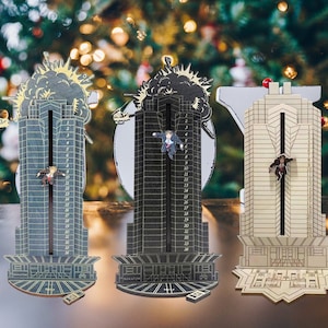 Christmas Die Hard inspired Advent Calendar,Wooden Countdown Advent Calendar,Hans Gruber Falling off Nakatomi Plaza,Christmas Decor Gift image 1