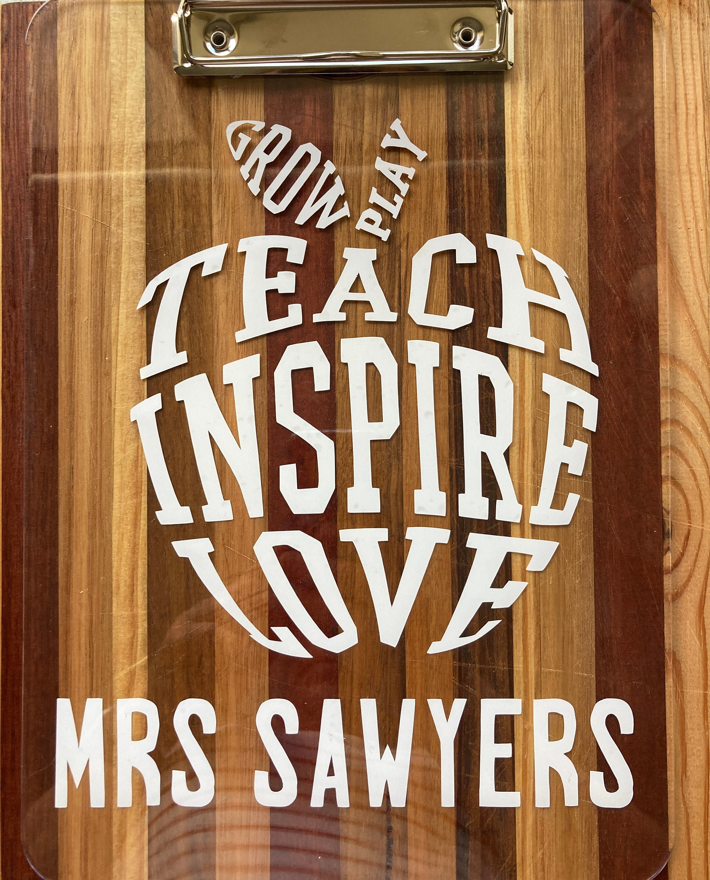 Personalised clipboard for teachers Etsy
