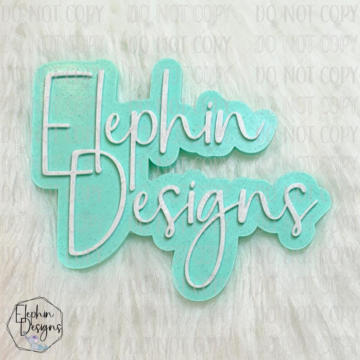 Custom 3D Printed Watermark | Marketing Photo Prop | Small Business ...
