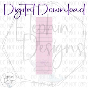 May include: A digital download of a pink grid with 10 rows and 10 columns. The grid is on a white background with the text "Digital Download" at the top.