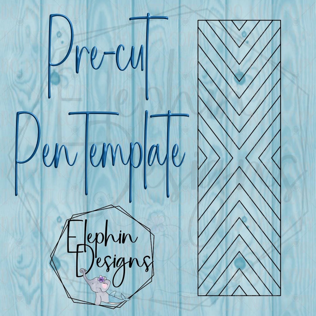Bojui Lettering Bouji X V1 Double Sided Adhesive Precut Pen Template - Etsy