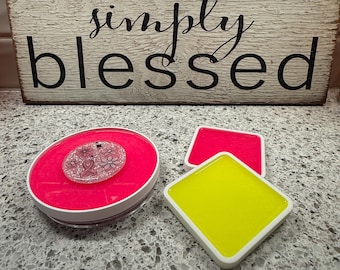 Spinny Thingy – Plato giratorio con superficie de silicona para carretes de insignias, manualidades con resina y proyectos UVDTF / Impreso en 3D