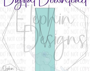 Plantilla de bolígrafo dividido en V Archivo de corte SVG ***DESCARGA DIGITAL***