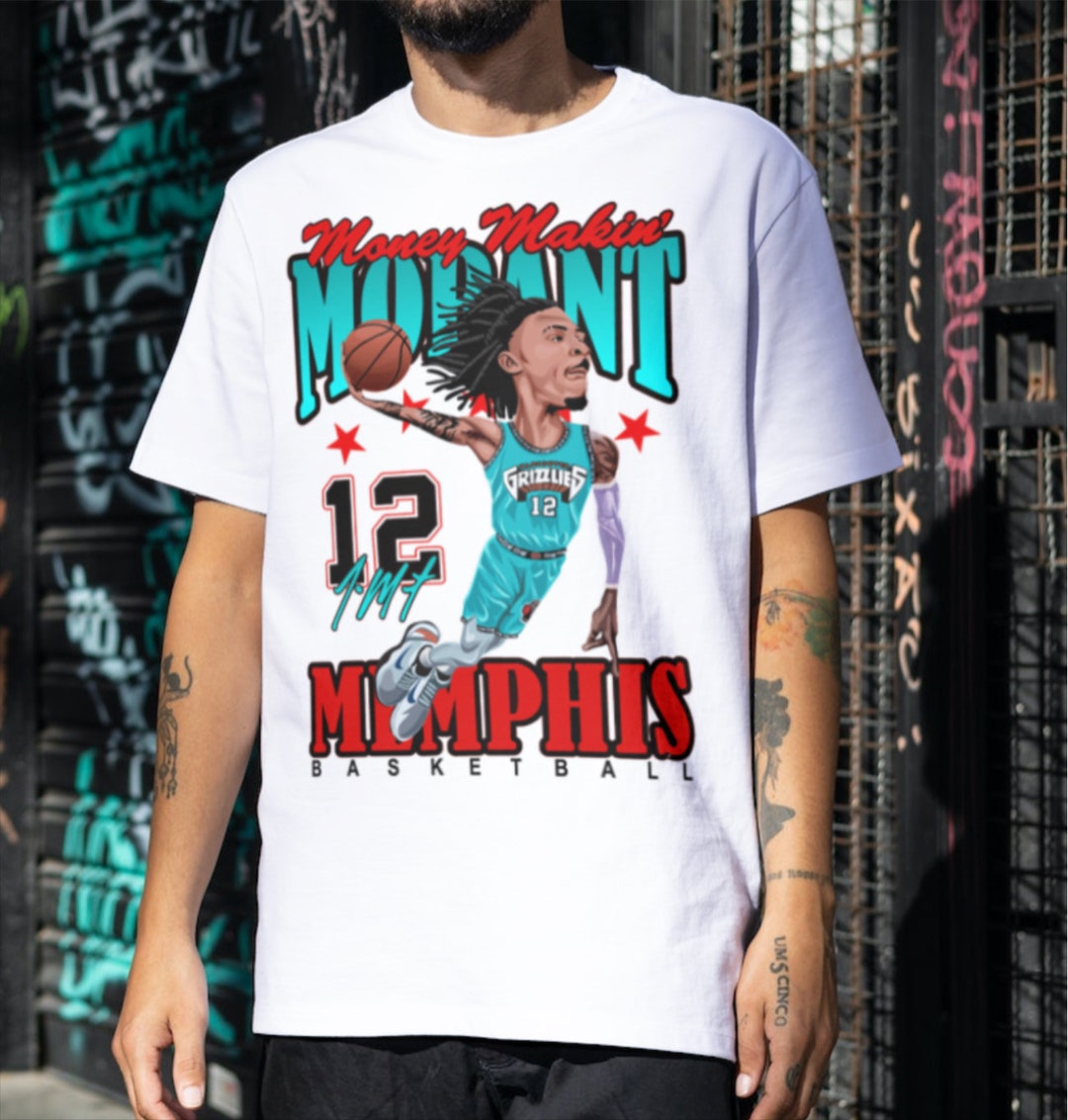 Ja Morant Tshirt Memphis Grizzlies Basketball Ja Morant Etsy
