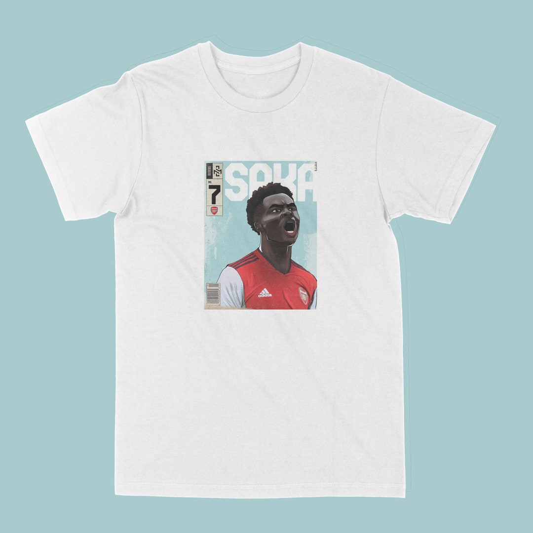 Bukayo Saka Starboy Graphic Unisex Fan T Shirt Tee. Etsy