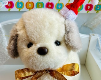 ヴィンテージ 1983年代 大型 梅吉犬 ぬいぐるみ 子犬 日本製 中古 昭和