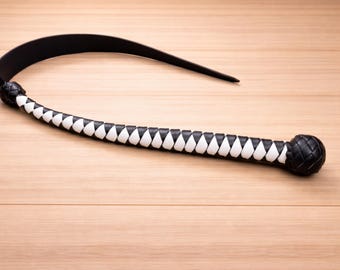 Handmade Cowhide Leather Flogger Whip 3FT | 12 Plait Braided Quirt | Premium Leather Training Whip | Cosplay Accessory | Handmade Gift
