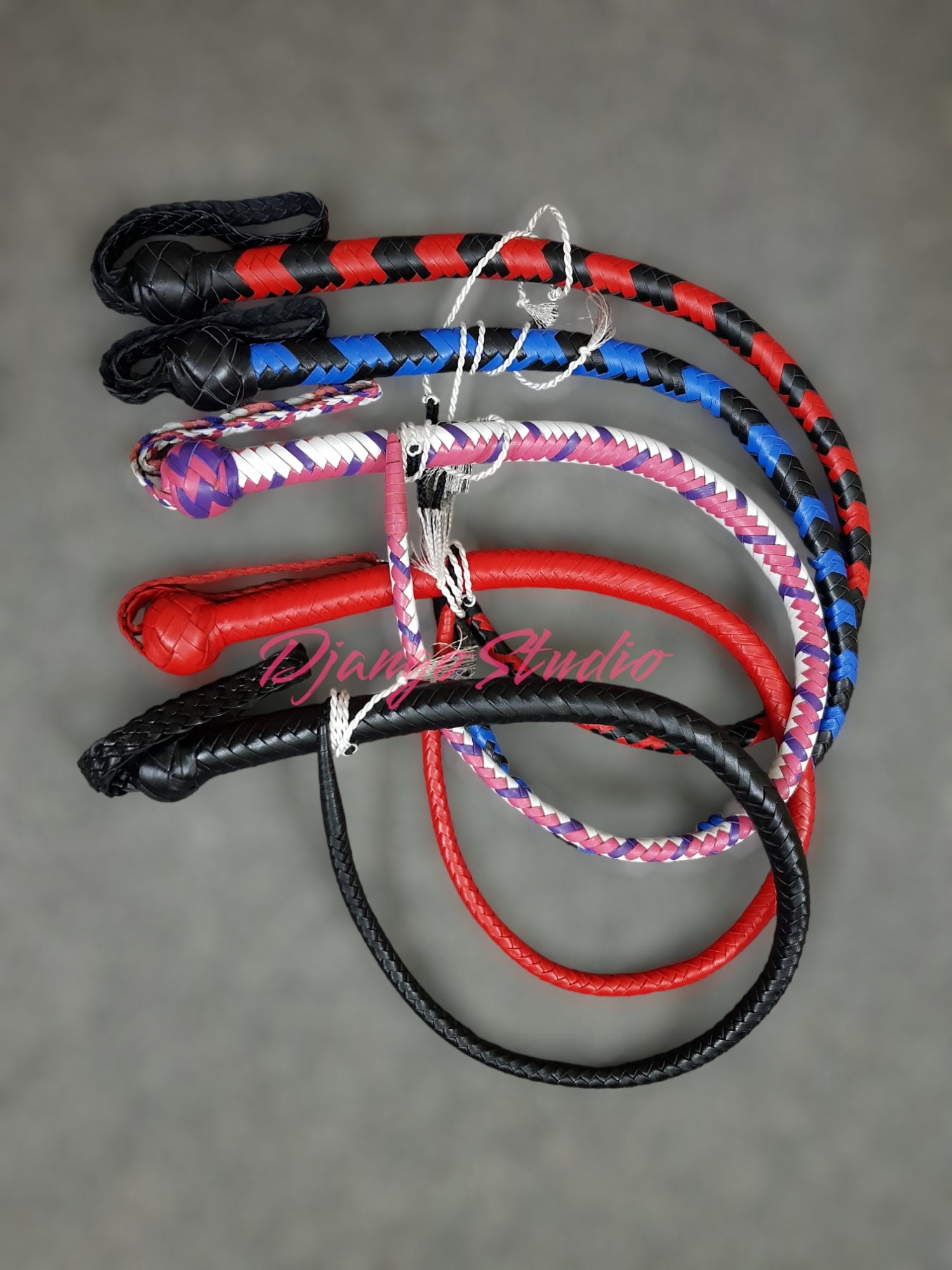 3 Feet Long 12 Plaits Genuine Kangaroo Leather Signal Whip Snake Whip Flogger Bullwhip BDSM Slave Whip Bondage Gear Hunting Whip Hard Impact