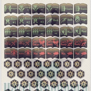 LORCANA TCG compatible printable token set