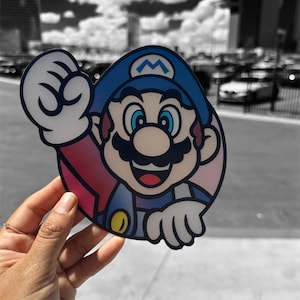 Mario Luigi 3D Sticker Decal
