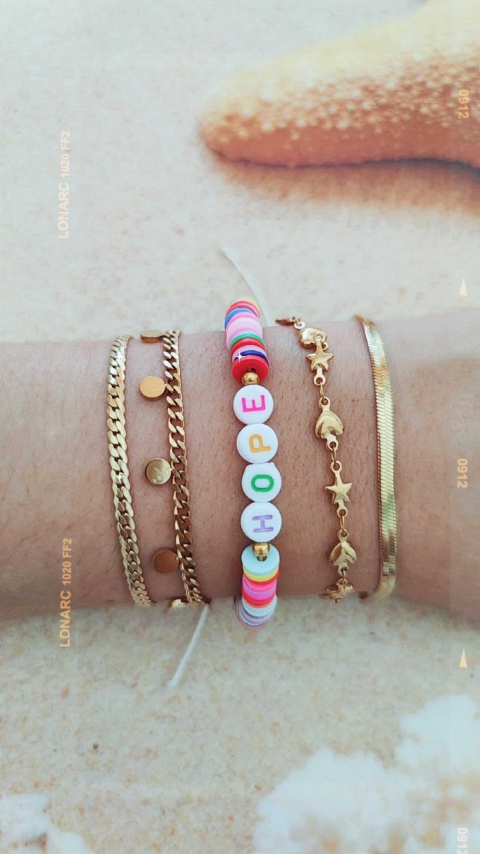 Bunte Sommer Armb nder Perlen Wort Armband Candy Name Etsy