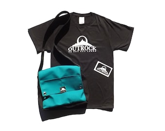 OUTROCK KIT, Rock Bag, T-Shirt, Decal.  Rock Bag, Fossils, Rock Hounding, Seashell Collecting, Beach Combing, Rock Hounding, Metal Detecting