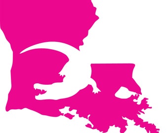 Louisiana | Gator Silhouette Vinyl Decal