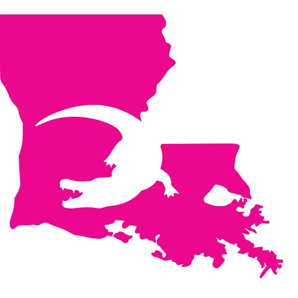 Louisiana | Gator Silhouette Vinyl Decal