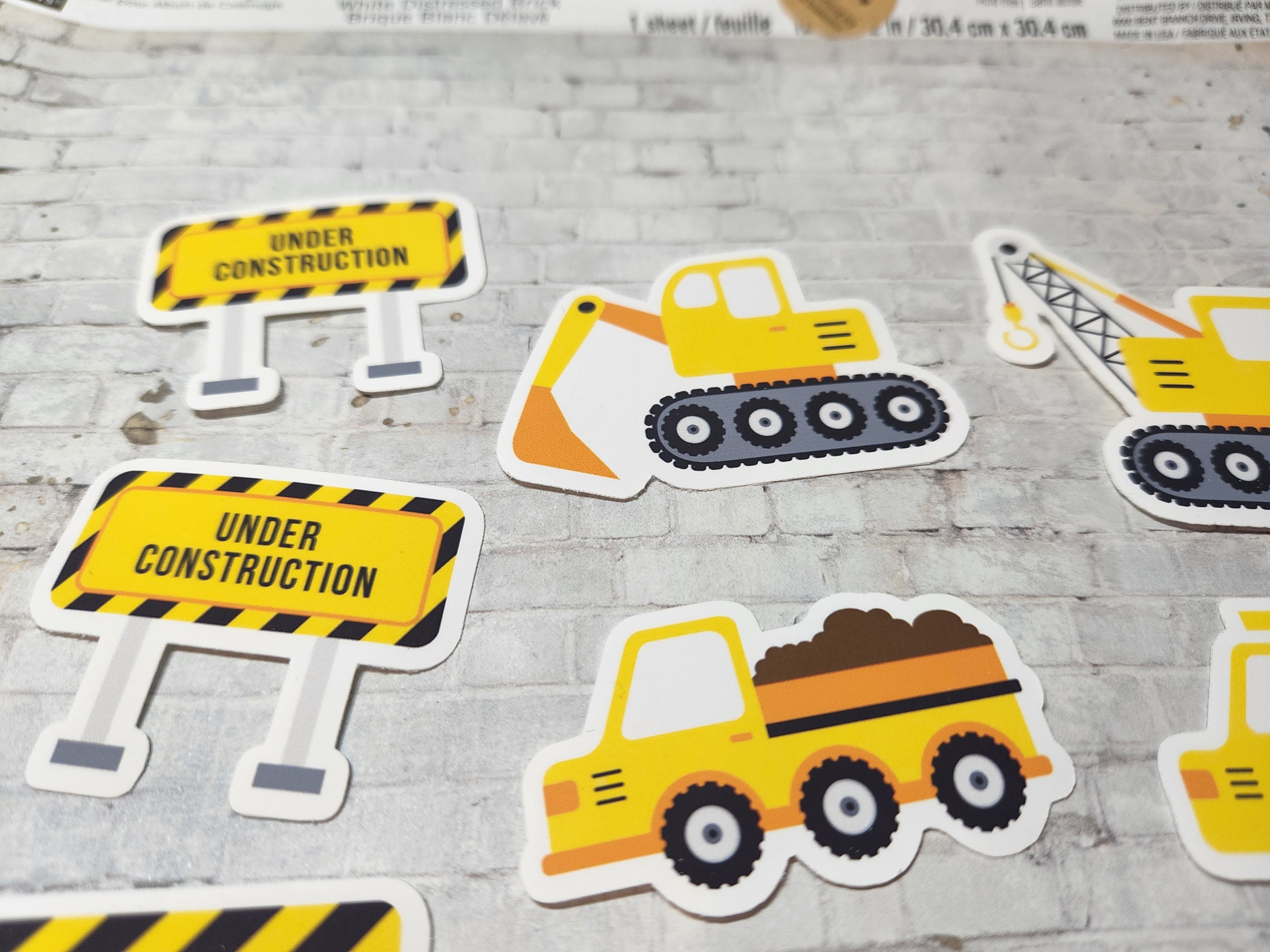 Construction Equipment Heavy Machinery Assorted Stickers (21 Pack) - Etsy