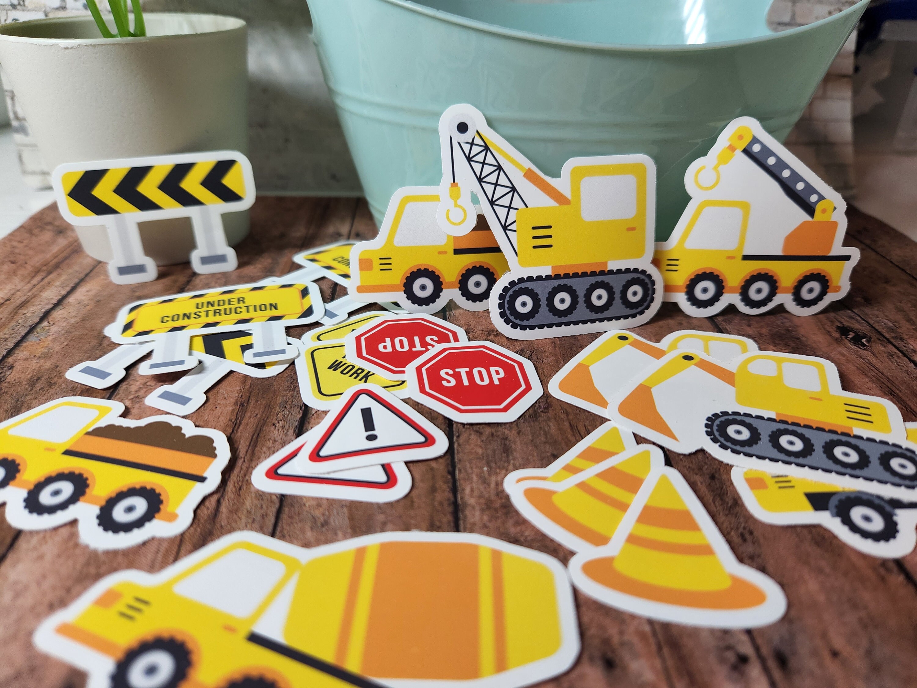 Construction Equipment Heavy Machinery Assorted Stickers (21 Pack) - Etsy