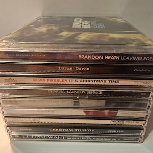 Choose Your Own Vintage Assortment Music Band CDs, 60s, 70s, 80s, 90s, 2000s, Classic Rock, Soft Rock, Duran Duran, Elvis Presley, Shakira