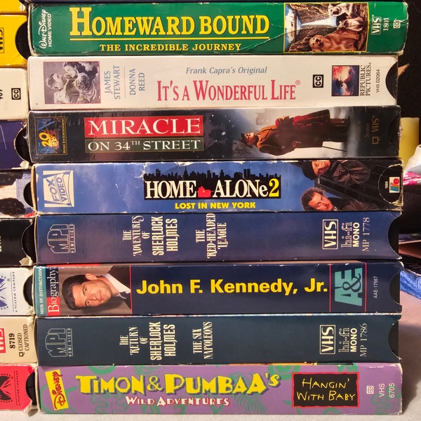 Choose Your Own Assortment VHS Tapes Vintage