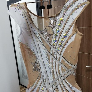 In stock. New leotard for rhythmic gymnastics, acrobatics suit, solo lyrical dancing dress, figure skating body, modern ballet costume.