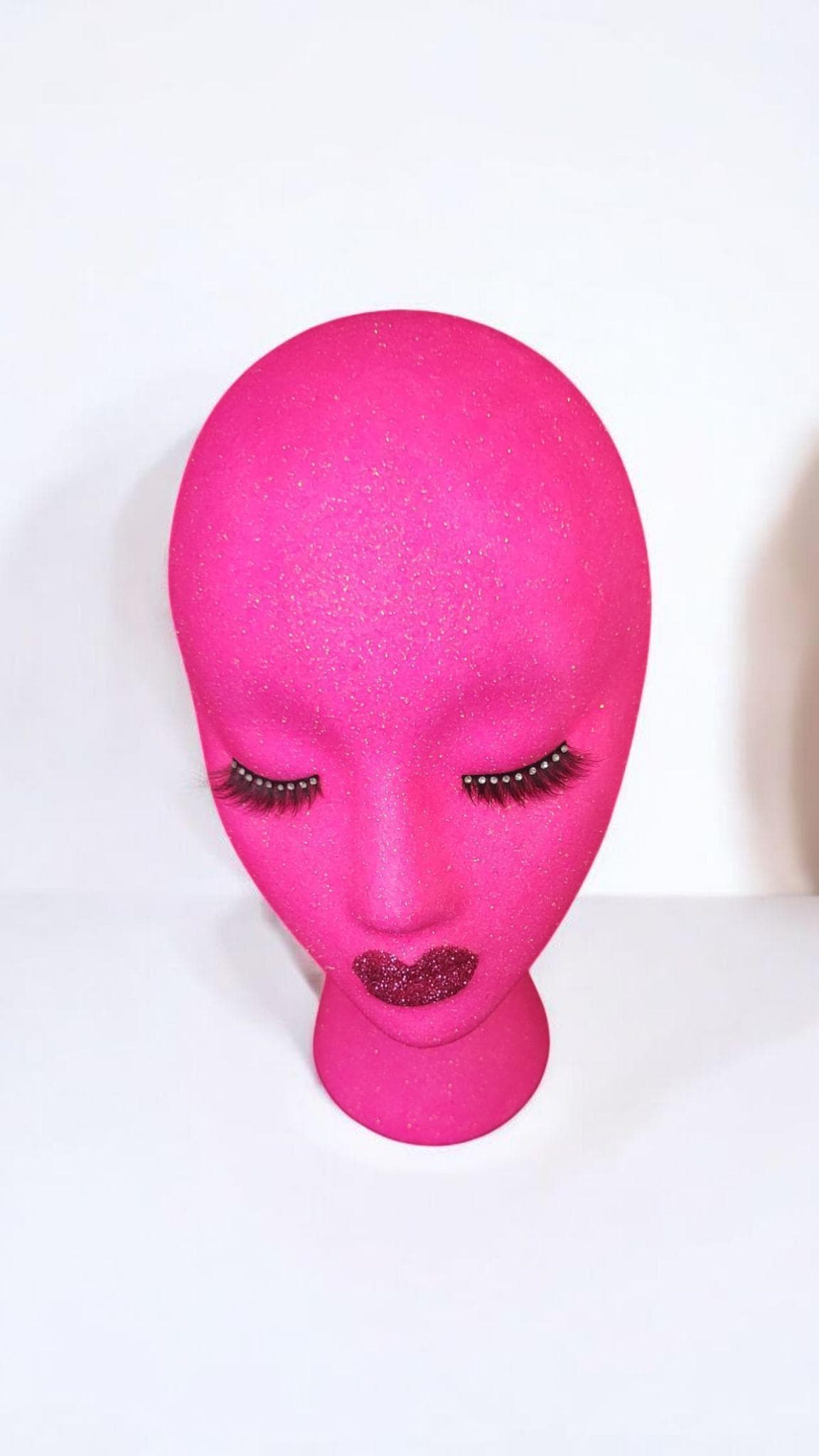 Pink Wig Stand