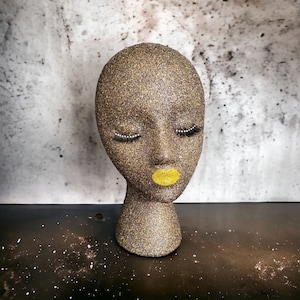 Galaxy Glitter Mannequin Head: Wig & Hat Display Stand