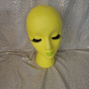 Female styrofoam mannequin head| display stand| wig stand| hat stand| mannequin head| wig head| glitter head| salon display| wig model| gift