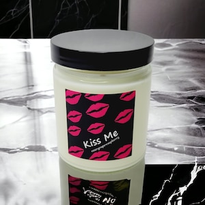 Kiss Me Natural Soy Candle| scented candle| home decor| fragrance| sexy scent|perfect gift