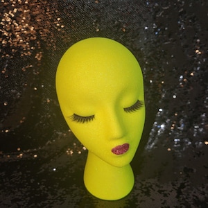 Female styrofoam mannequin head| display stand| wig stand| hat stand| mannequin head| wig head| glitter head| salon display| wig model| gift
