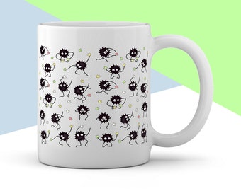 Spirited Away Mug, Coal Sprites Mug, Studio Ghibli Mug, Gift Mug for Tea and Coffee