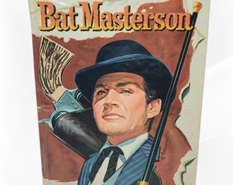 Vintage 1960 Bat Masterson Fiction Chapter Hardcover Book by Wayne C. Lee
