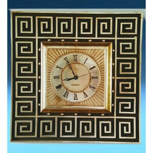 Large 1960&#39;s Vintage Mid-Century Modern General Electric Gold Gilt Wall Clock