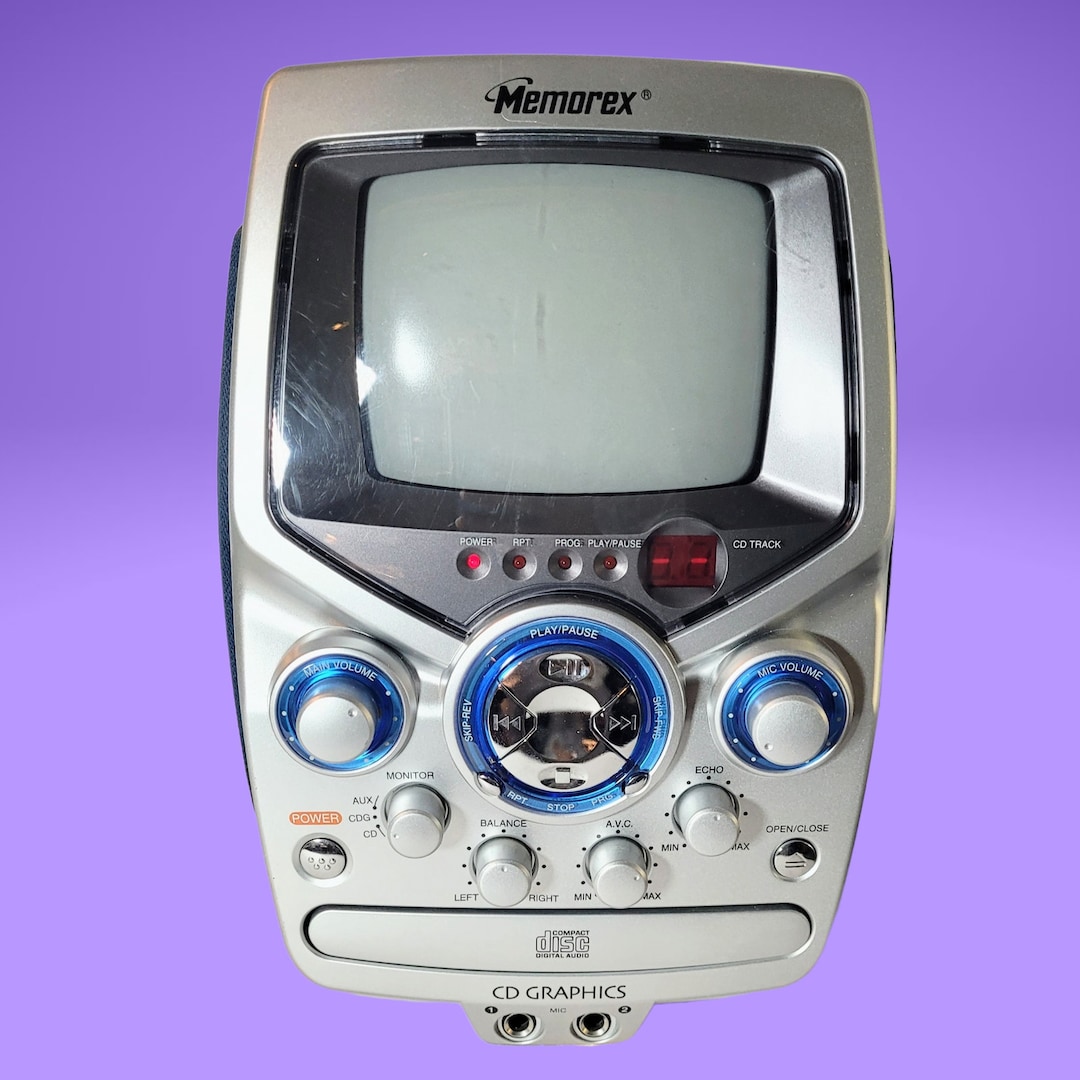 Vintage Memorex MKS8501 Karaoke System Monitor CD Graphics Etsy