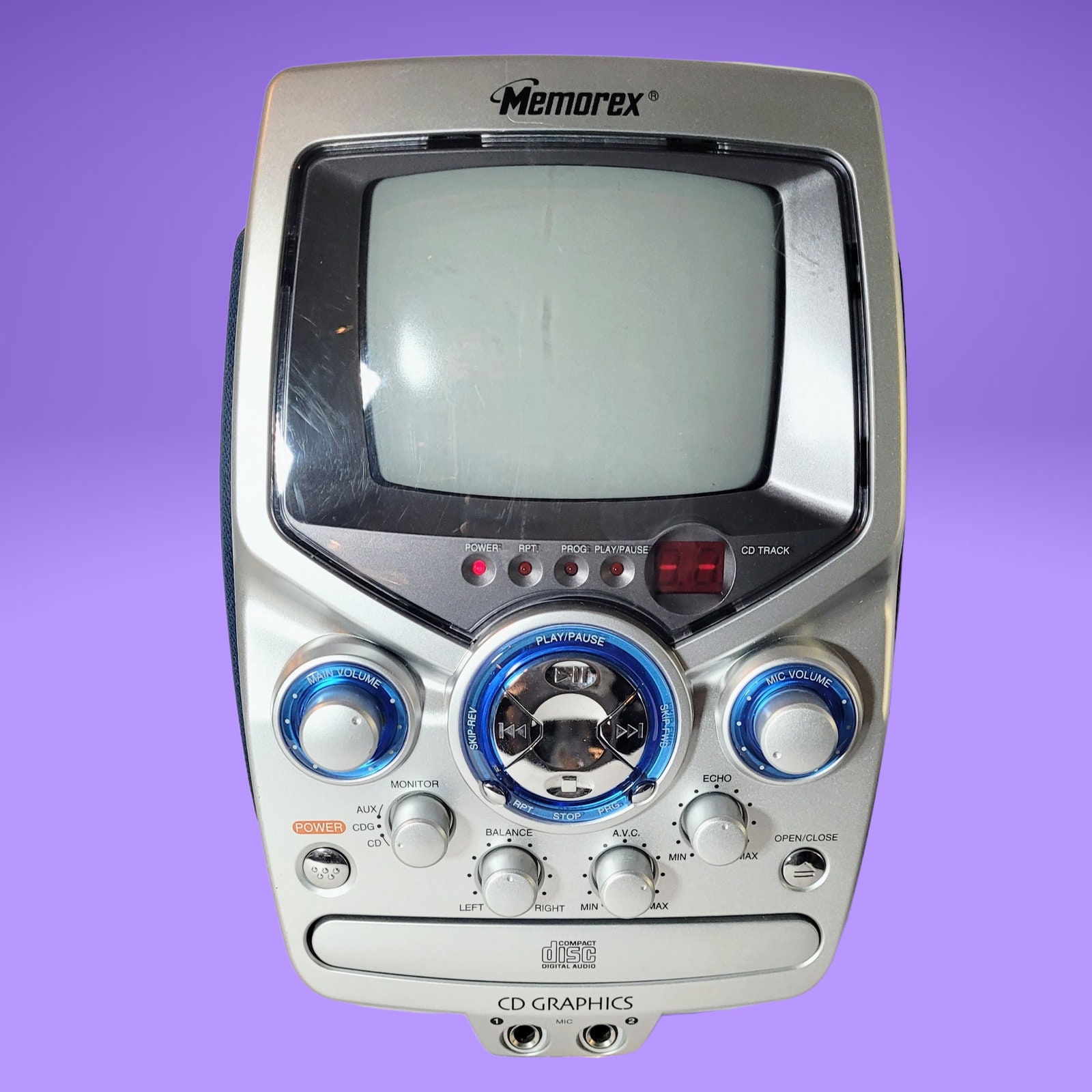Vintage Memorex MKS8501 Karaoke System Monitor CD Graphics Etsy